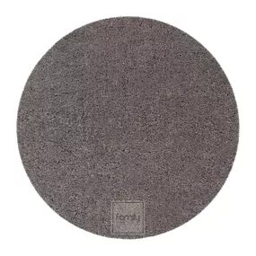 DomTextilu Perfektný tmavosivý okrúhly koberec 44380-207897