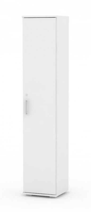 Úzka dverová skrinka rea office 50 + d5 (1ks) - biela