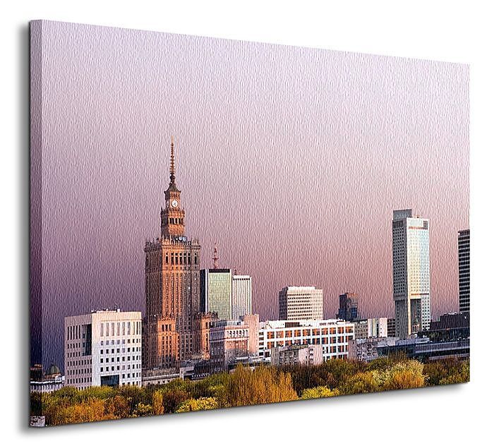 Warszawa, panorama miasta - Obraz na płótnie CS0038