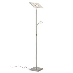 BRILONER LED stojací svítidlo s dotykovým vypínačem 180 cm 3x7,5W 750lm matný nikl BRILO 1328-022