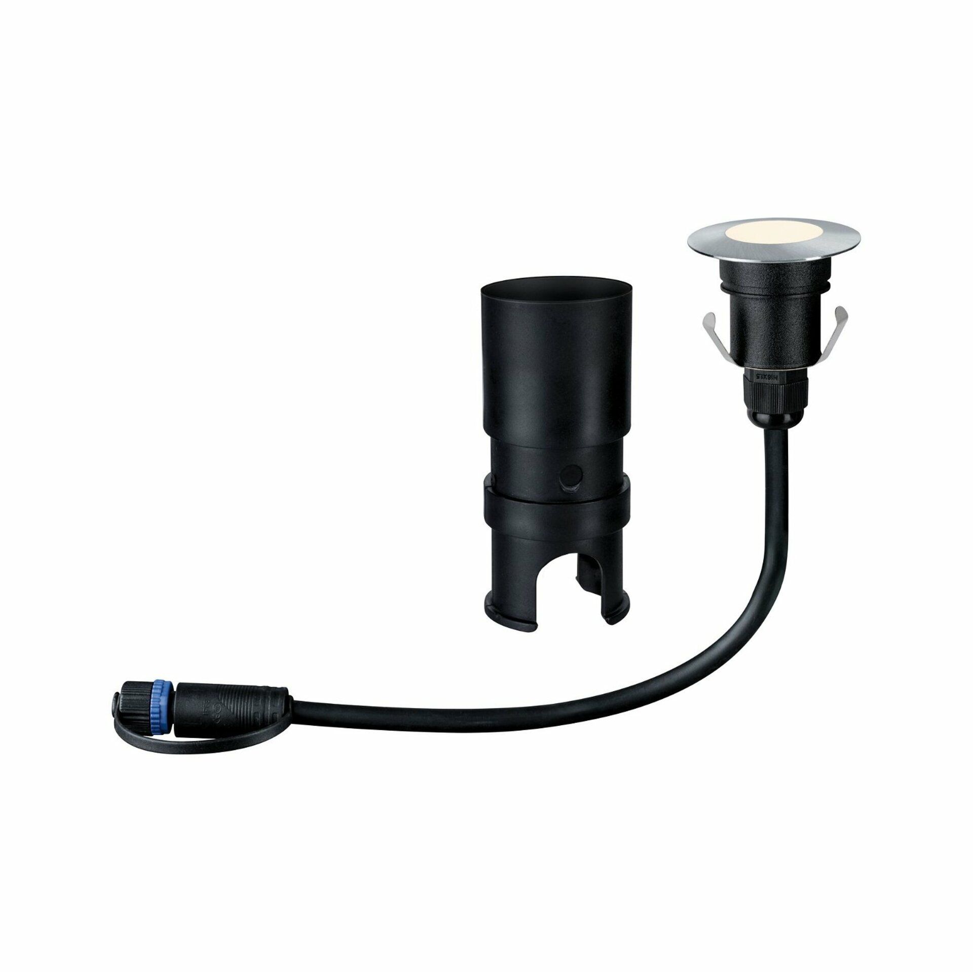 Paulmann Plug&Shine zemní svítidlo Floor Mini IP65 3000K 2,5W 24V stříbrná 939.51 P 93951