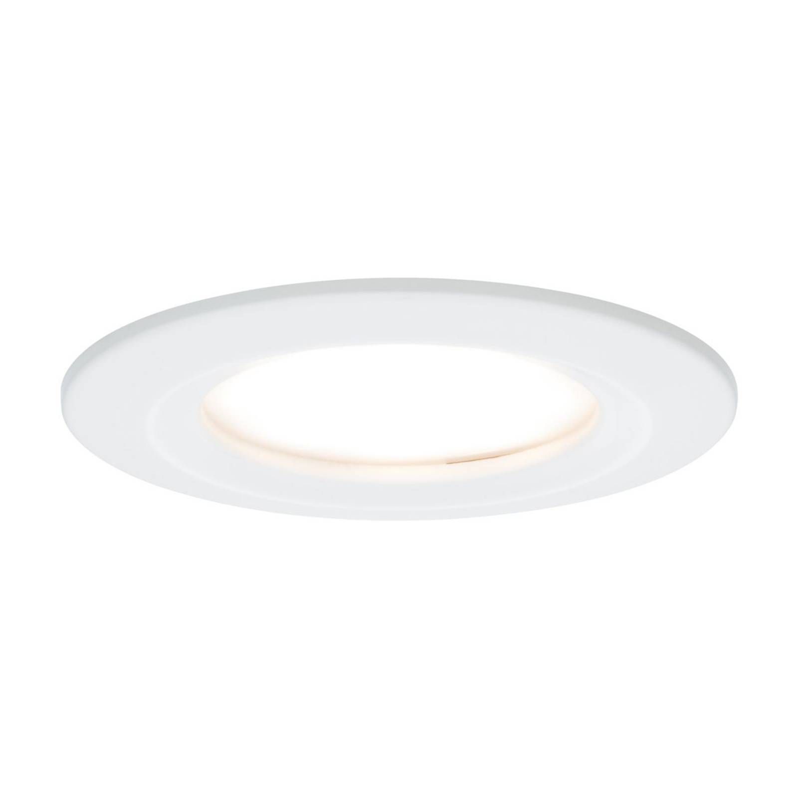 Paulmann LED Nova Coin okrúhle stmievateľné, biele, Chodba, hliník, 6.5W