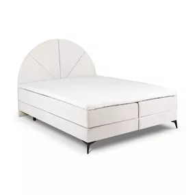 Béžová boxspring posteľ s úložným priestorom 160x200 cm Sunset – Cosmopolitan Design