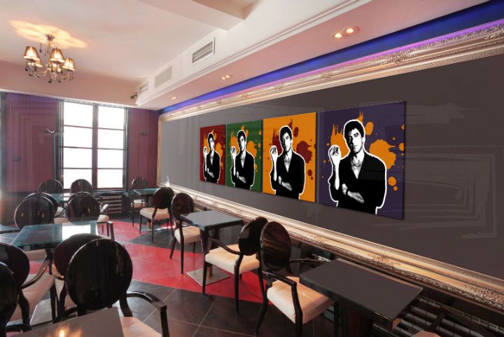 Ručne maľovaný POP Art obraz Scarface - AL PACINO