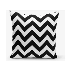 Čierno-biela obliečka na vankúš Minimalist Cushion Covers Stripes, 45 × 45 cm