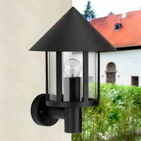 Albert Leuchten Vonkajšie nástenné svietidlo Torcia čierne, hliník, akryl, E27, 75W, L: 26 cm, K: 37.5cm