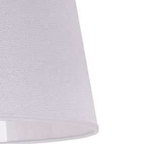 Euluna Tienidlo na lampu Classic L stojace, veroni biela, textil, E27, K: 30cm