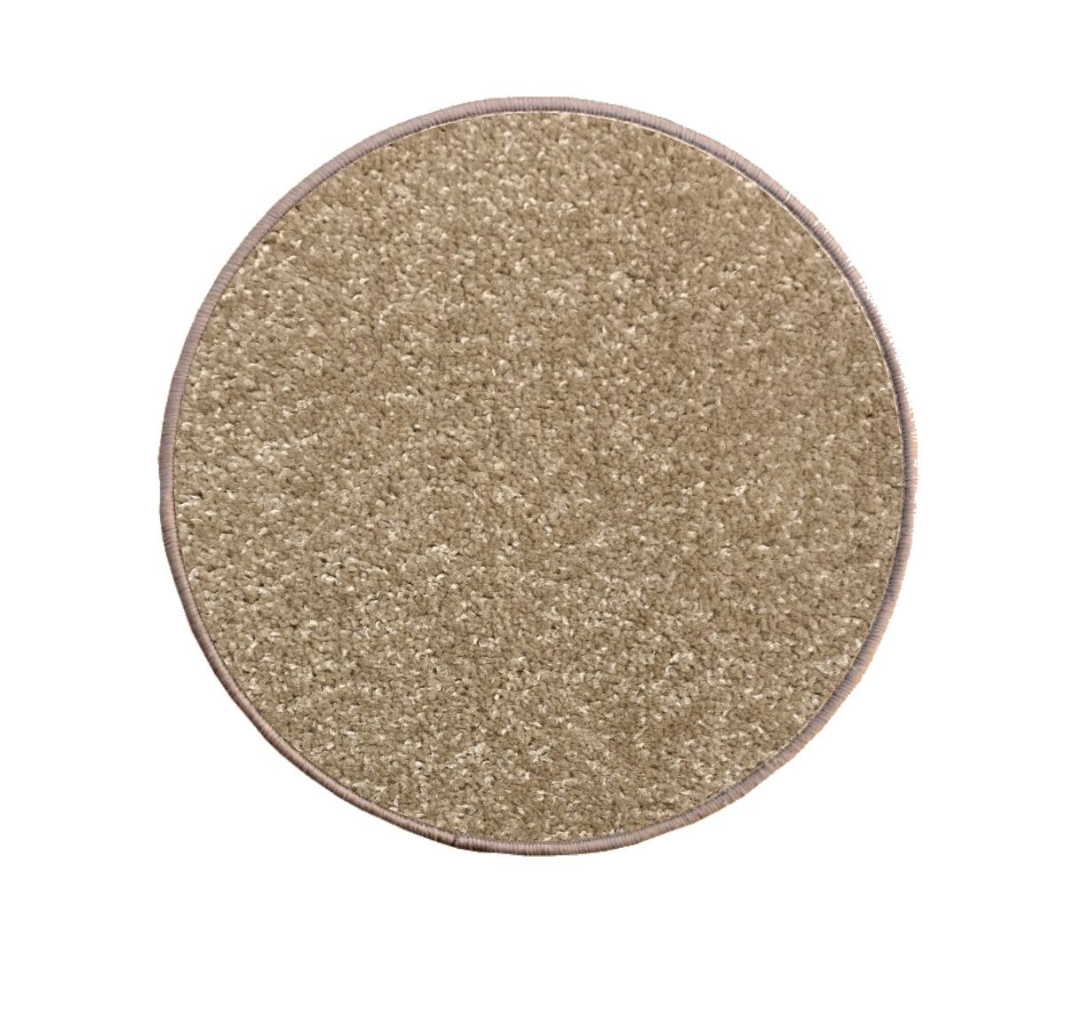 Vopi koberce AKCIA: 100x100 (průměr) kruh cm Eton 70 béžový koberec guľatý - 100x100 (priemer) kruh cm