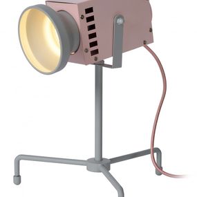 Lucide 05534/03/66 LED detská stolná lampička Beamer 1x3W | 70lm | 3000K - modrá, kov, nastaviteľná, vypínač na kábli