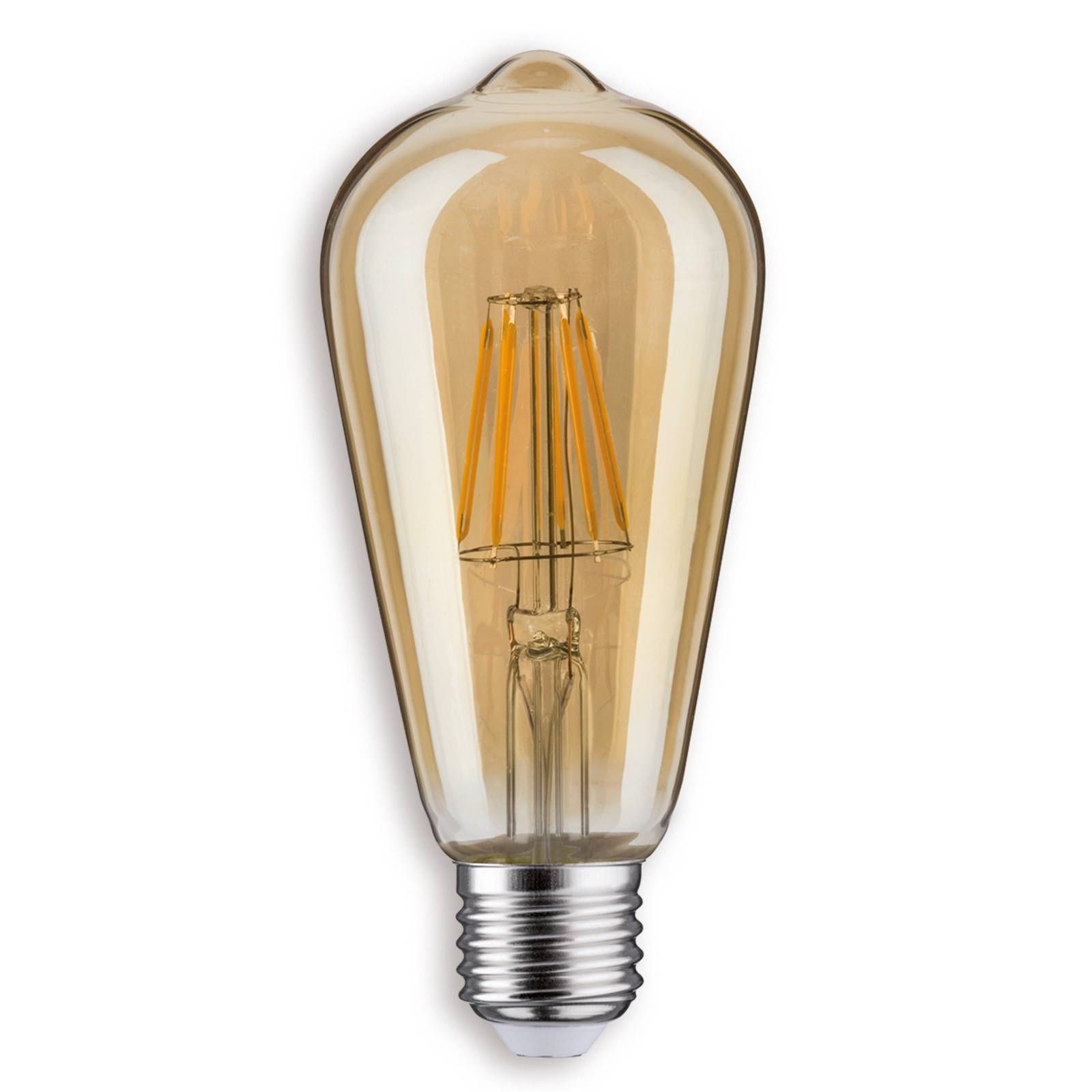 Paulmann E27 6, 5W 825 rustikálna LED ST64 zlatá, sklo, E27, 6.5W, Energialuokka: F, P: 14 cm