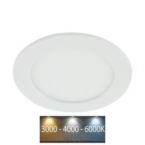 LED Kúpeľňové podhľadové svietidlo LED/12W/230V 3000/4000/6000K IP44