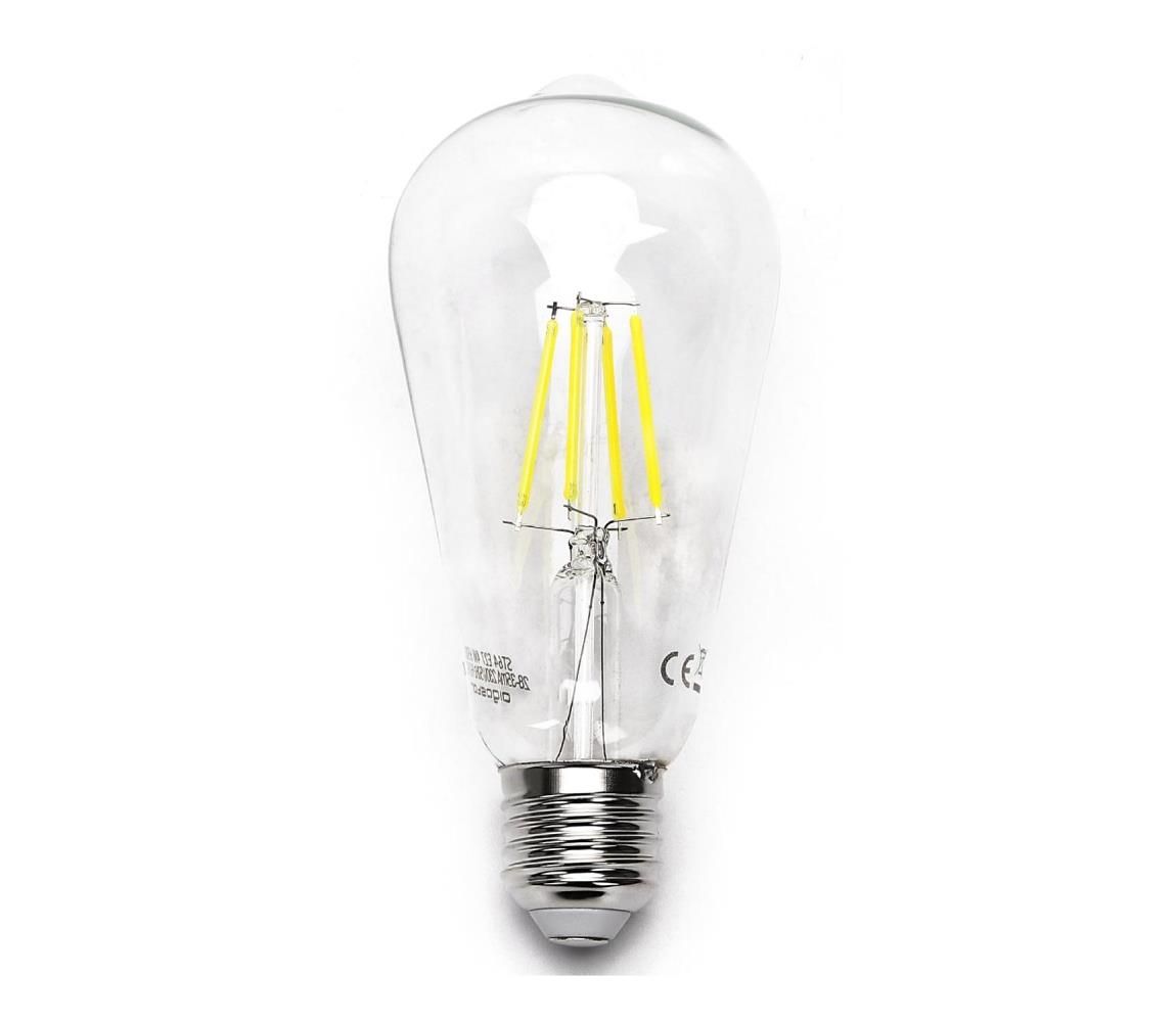 LED Žiarovka FILAMENT ST64 E27/6W/230V 6500K - Aigostar