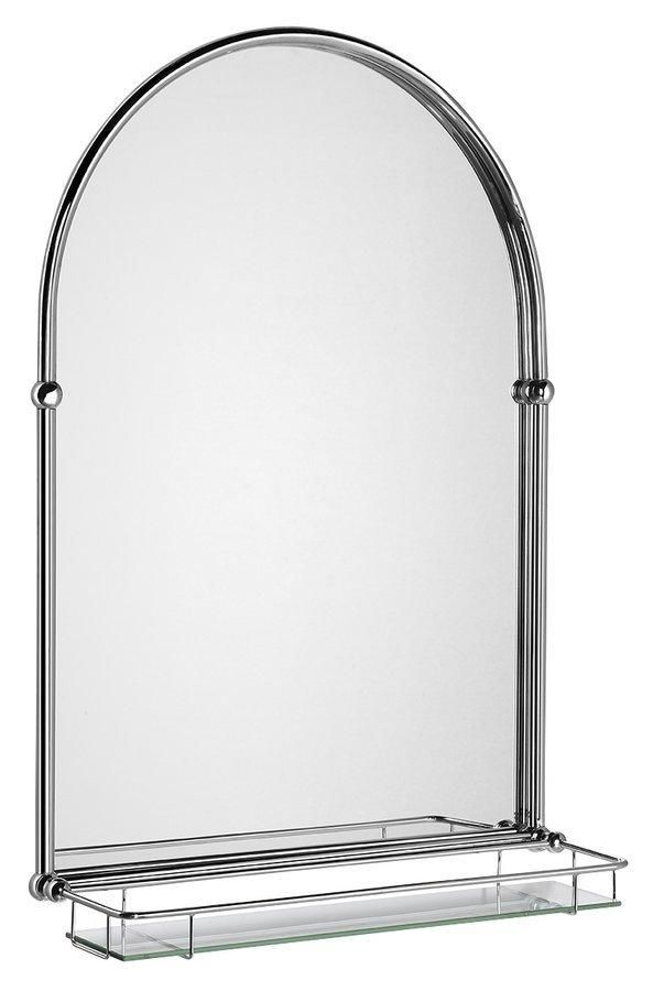 SAPHO - Zrkadlo TIGA s policou 48x67cm, chróm HZ202