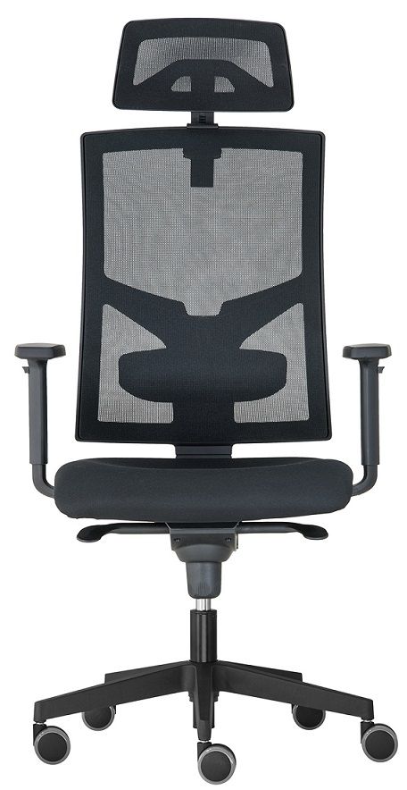 ALBA kancelárska stolička GAME ŠÉF s 3D PDH a podrúčkami, BLACK 27