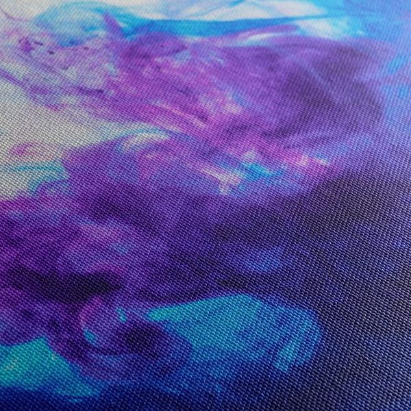 Obraz atrament v modro-fialových odtieňoch - 120x80