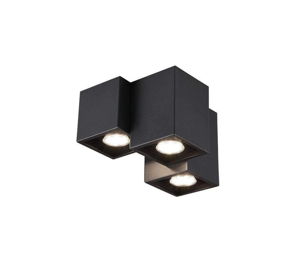 Trio 604900332 prisadené stropné svietidlo Fernando 3x35W | GU10 | IP20 - čierna