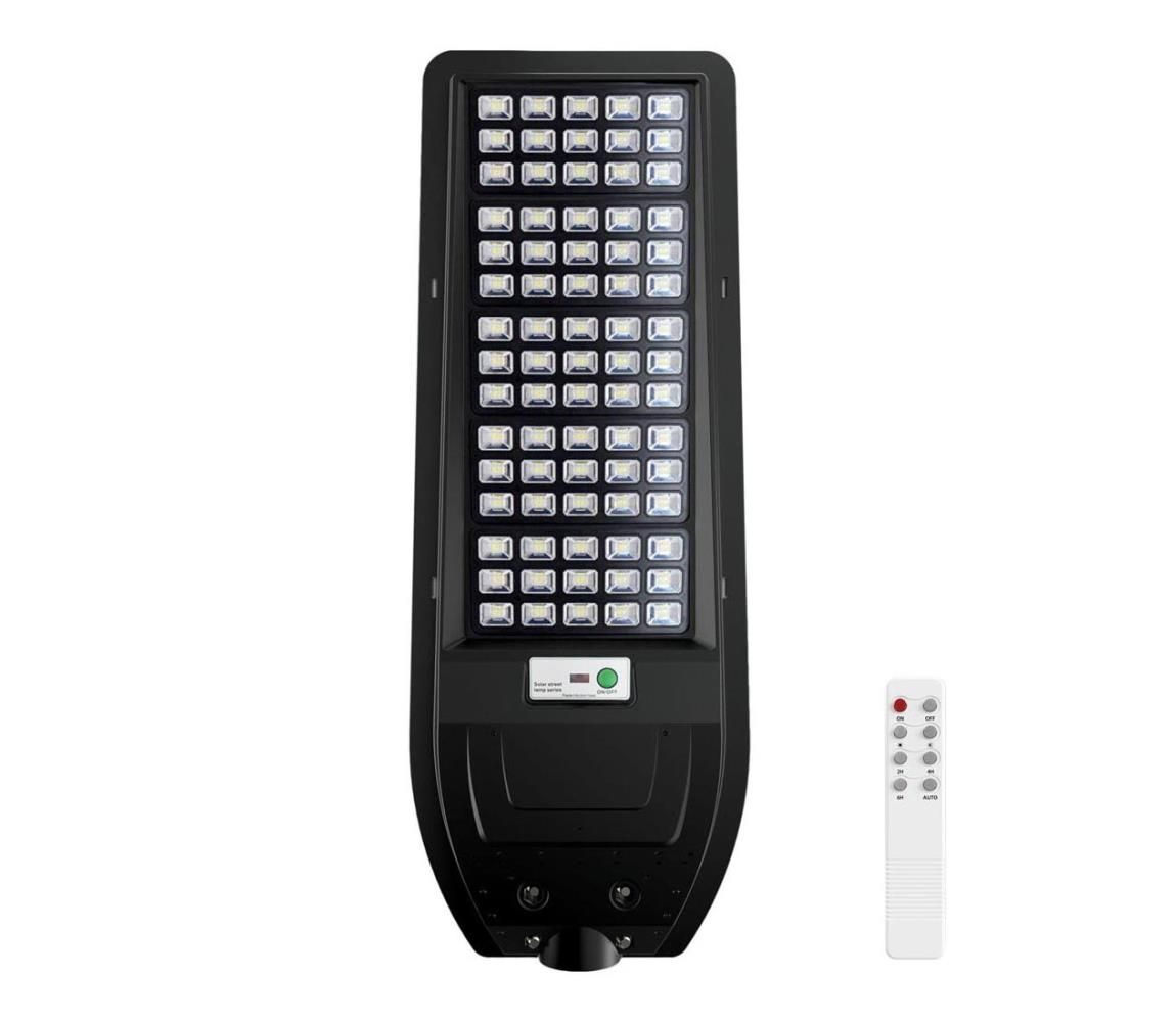 LED Solárna pouličná lampa VIA 200W/20000 mAh 3,2V 6000K IP54 + diaľkové ovládanie