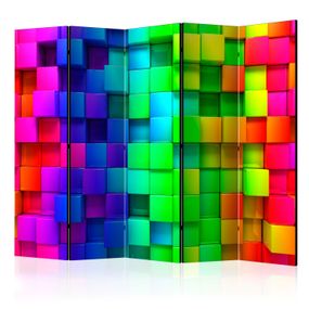 Artgeist Paraván - Colourful Cubes II [Room Dividers]