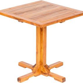 DEOKORK Záhradný teakový stôl DANTE 75x75 cm