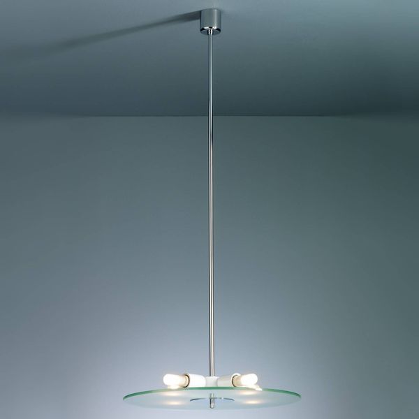 TECNOLUMEN HP28 – závesná lampa, 50 cm, Obývacia izba / jedáleň, kov, sklo, E27, 60W
