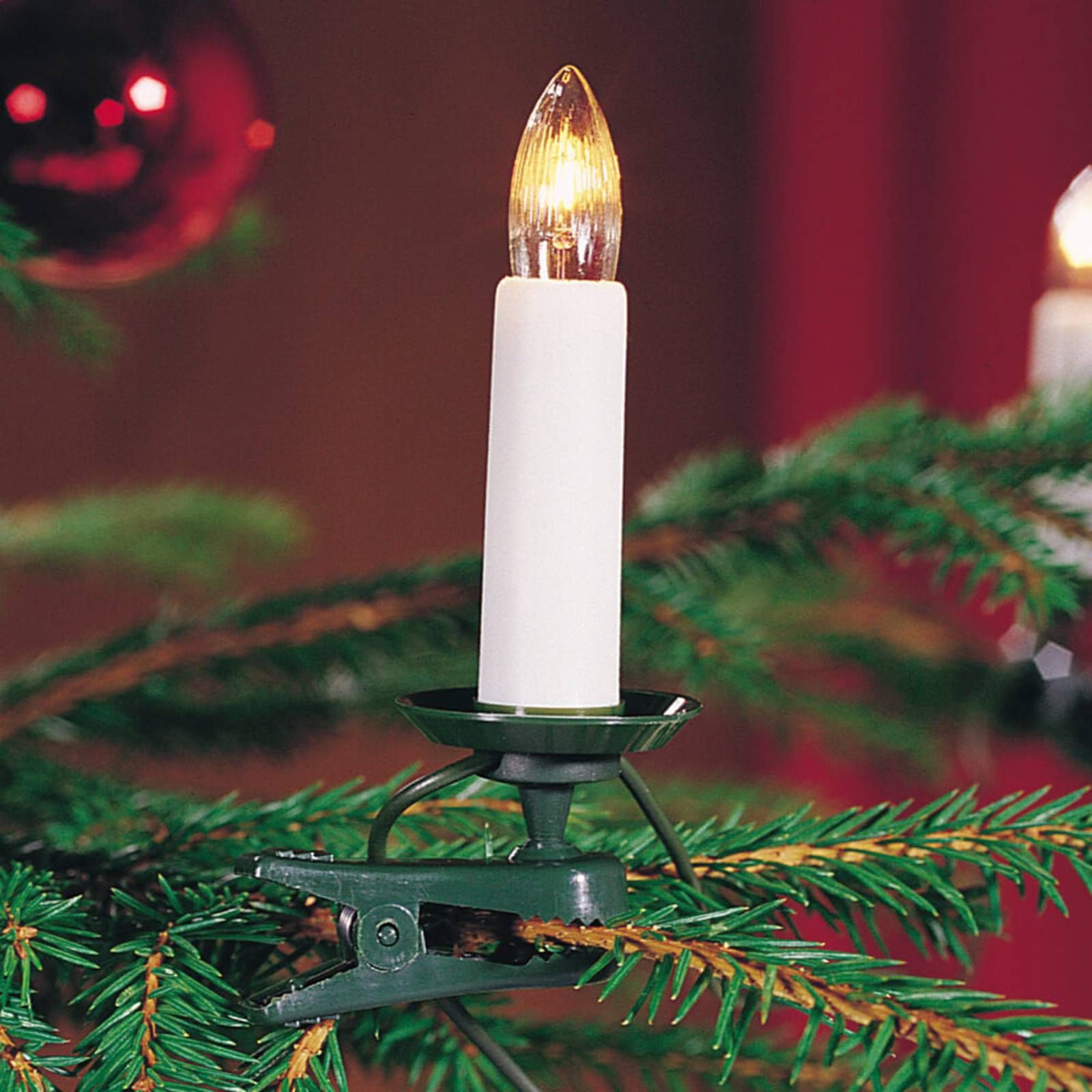Konstsmide Christmas Deliteľná zástrčka – svetelná reťaz Neas 35-pl., plast, E10, 2.5W, P: 1700 cm