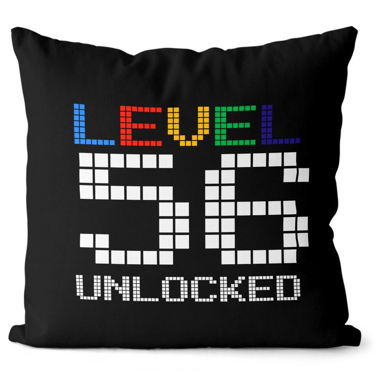 Vankúš Level unlocked (vek: 56, Velikost: 55 x 55 cm)