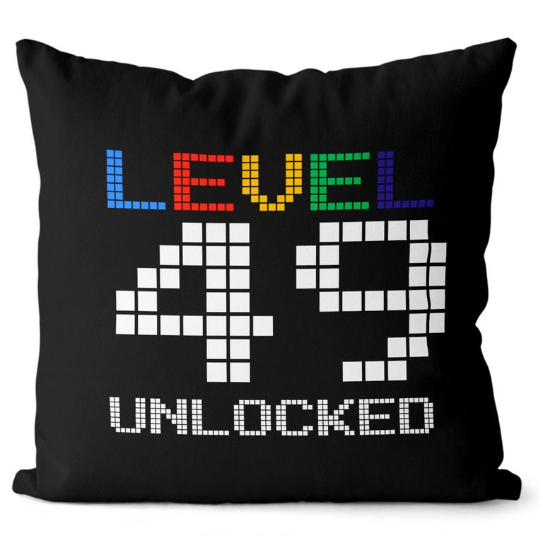 Vankúš Level unlocked (vek: 49, Velikost: 55 x 55 cm)