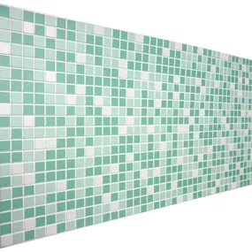 PVC 3D obkladový panel 96 x 48 cm - Mosaic Green mozaika zelená