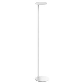 FLOS Oblique Floor stojaca LED lampa 927 USB biela, Obývacia izba / jedáleň, hliník, metakrylát, 8W, K: 107.4cm