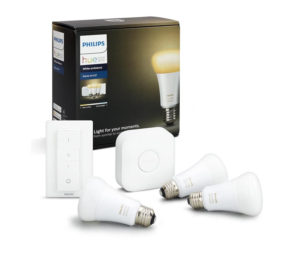 Základná sada Philips Hue WHITE AMBIANCE 3xE27/9,5W/230V