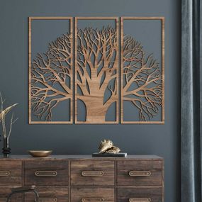Viacdielny obraz na stenu - Strom z dreva