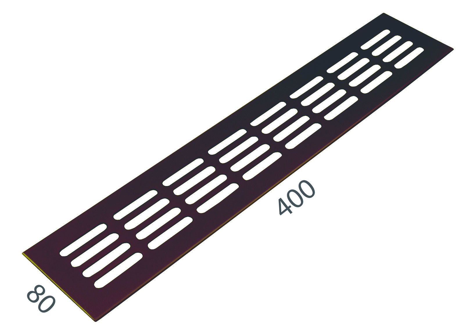 SRL - ALFA vetracia mriežka 80 x 400 mm 80 mm, 400 mm