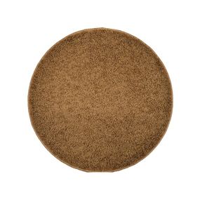 Koberec color shaggy - svetlo hnedá - kruh - 120 cm