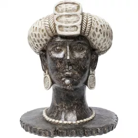 KARE Design Soška Busta Žena Africká královna 50cm