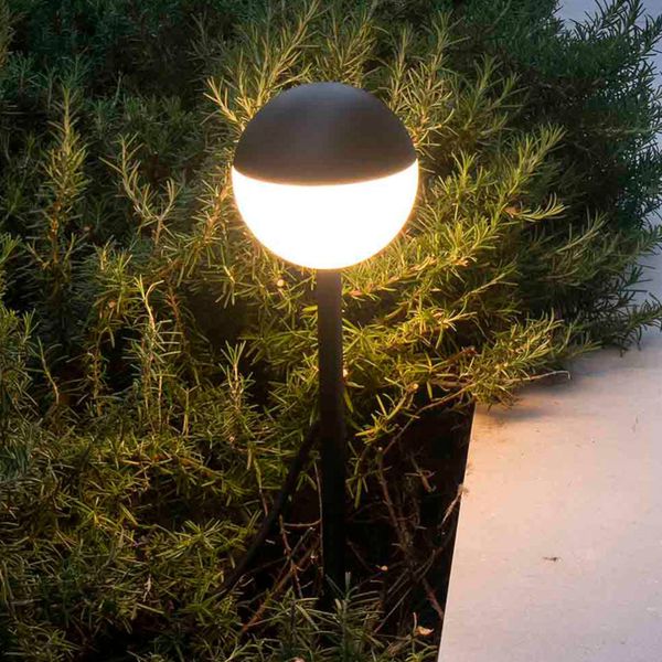 FARO BARCELONA Chodníkové LED Piccola hrot do zeme v čiernej, hliník, plast, 6W, K: 60.5cm