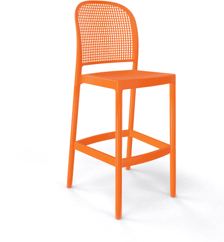 GABER - Barová stolička PANAMA - vysoká, oranžová