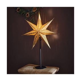 Markslöjd 705795 - Vianočná dekorácia GLITTER 1xE14/25W/230V 65 cm čierna/zlatá