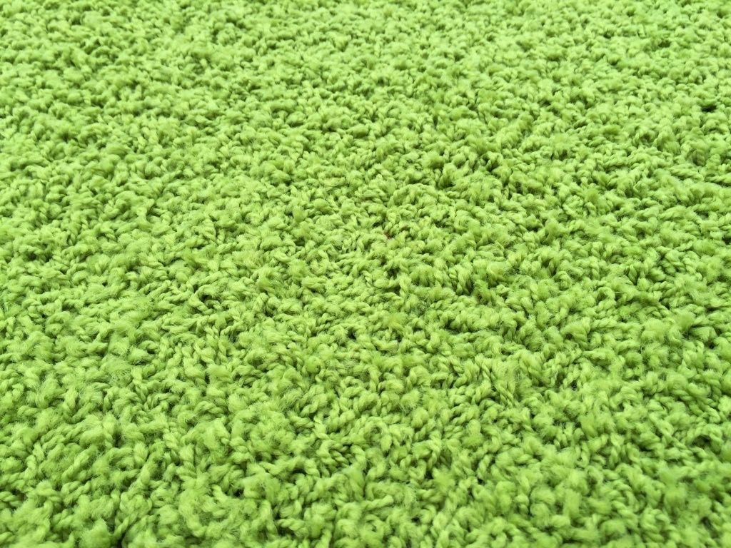 Kusový koberec color shaggy - zelené jablko - obdélník 50x80cm