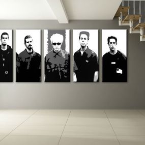 Ručne maľovaný POP Art obraz LINKIN PARK