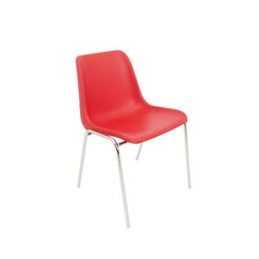 Konferenčná stolička Maxi chrom Červená