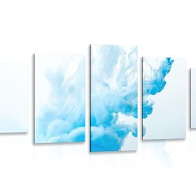 5-dielny obraz modrý atrament vo vode