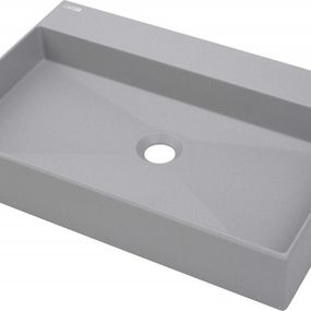 DEANTE - Correo šedá metalic - Granitové umývadlo, na dosku - 60x40 cm CQR_SU6S