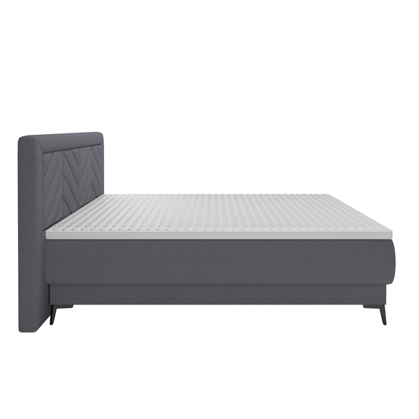 Boxspringová posteľ, 160x200, sivá, OPTIMA A