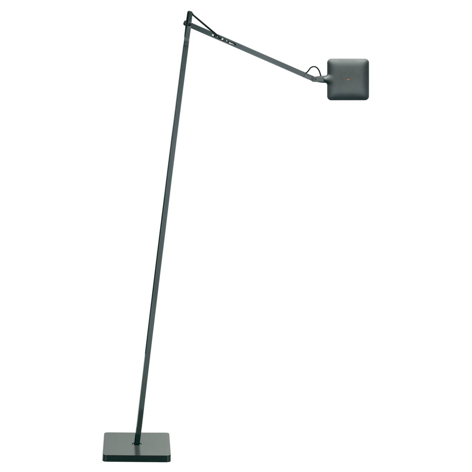 FLOS Kelvin LED dizajnérska stojaca lampa antracit, Obývacia izba / jedáleň, hliník, 8W, K: 177.5cm