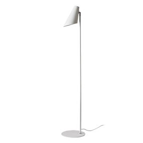 Dyberg Larsen Cale stojaca lampa z kovu, biela, Obývacia izba / jedáleň, kov, GU10, 35W, K: 135cm