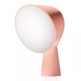 Foscarini Binic dizajnérska stolová lampa, ružová, Obývacia izba / jedáleň, ABS, polykarbonát, kov, E14, 12W, K: 20cm