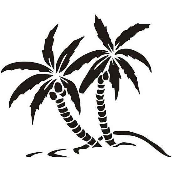 Šablóna na maľovanie - Kokosové Palmy tx70