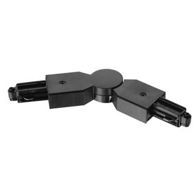 Nordlux Rohový konektor pre prívodnú koľajnicu Link čierny, PVC, P: 12 cm, L: 3.5 cm, K: 1.8cm