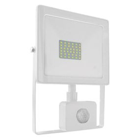 ACA Lighting bílá SENSOR LED SMD reflektor IP66 30W 4000K 2550Lm 230V Ra80 Q3040WS