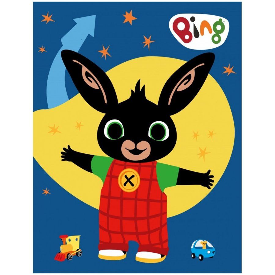 BrandMac · Detská / chlapčenská fleecová deka Zajačik Bing a jeho hračky - 100 x 140 cm